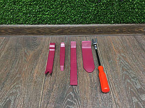 Лопатки для демонтажу пластику на машині (червоний)