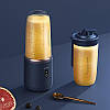 Портативний акумуляторний фітнес-блендер OEM Juicer Cup Blue, фото 4