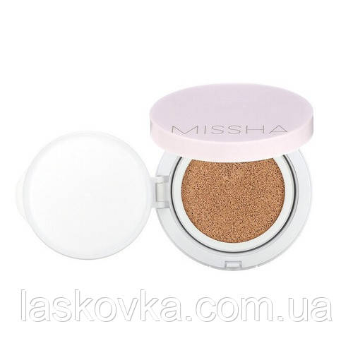 Матуючий кушон зі стійким покриттям MISSHA Magic Cushion Cover Lasting 21 тон - фото 3 - id-p1777853717