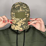 Тактична піксельна кепка з регулятором ззаду, кепка для ЗСК, військова кепка під форму піксель, фото 3
