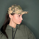 Тактична піксельна кепка з регулятором ззаду, кепка для ЗСК, військова кепка під форму піксель, фото 2