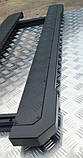 Бічні пороги посилені майданчики фарбовані в чорному маті на ВАЗ 2121 4x4 URBAN 2013+ Нива Урбан, фото 2