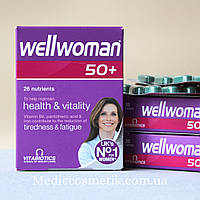 Wellwoman 50+ Vitabiotics (Велвумен) комплекс для поддержания женского здоровья после 50 лет Великобритания