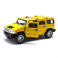 Коллекционная игрушечная машинка HUMMER H2 SUV KT5337W инерционная желтая детская машинка Хаммер