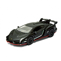 Детская машинка Lamborghini Kinsmart KT5370W инерционная, 1:36 черная игрушечная машинка Ламборджини