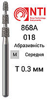 868A-018-FG NTI Бор Алмазный Маркер Глубины для турбинного наконечника ( Синий / Серый ) 868A.314.018 M