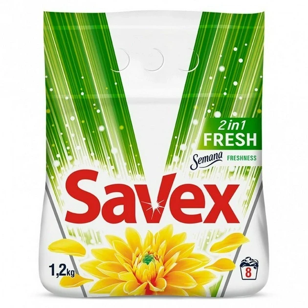 Пральний порошок Savex 2в1 Fresh 1,2 кг (3800024018299)