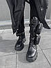 Ботинки Prada Monolith Pouch Tall Boots Black Leather, фото 10