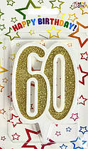 Свічка-цифра ювілейна "60" золото