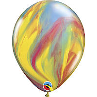 Латексные воздушные шарики пастель 11" агат обычный 10шт Qualatex