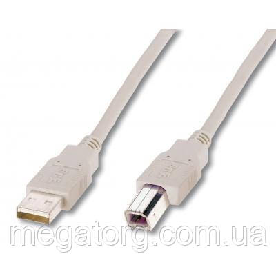 Купить Кабель для принтера USB 2.0 AM/BM 3.0m Digitus (AK-300102-030-E ...