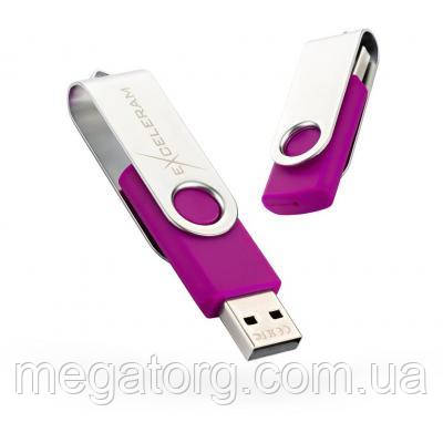 USB-флеш-накопичувач eXceleram 32 GB P1 Series Silver/Purple USB 2.0 (EXP1U2SIPU32)