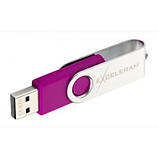 USB-флеш-накопичувач eXceleram 32 GB P1 Series Silver/Purple USB 2.0 (EXP1U2SIPU32), фото 5