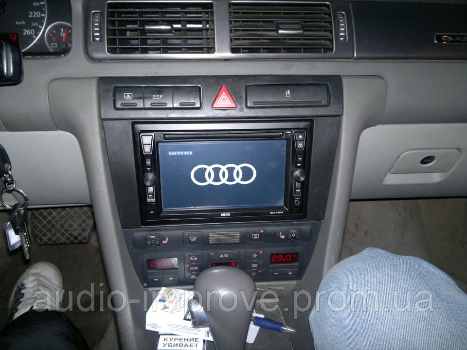 Переходная рамка 2 Din Audi A6 C5 Allroad 01 - 05 черная ACV - фото 4 - id-p298309473