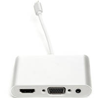 Перехідник Lightning (M) to HDMI, VGA, 3.5 mм (F) PowerPlant (CA911929)