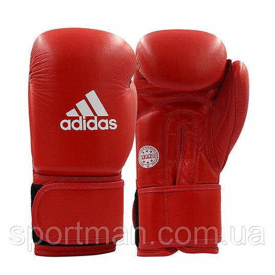 Шкіряні боксерські рукавички WAKO  ⁇  червоний  ⁇  ADIDAS ADIWAKOG1