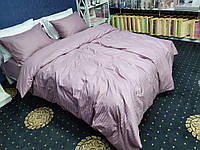 Комплект постельного белья Komfort из сатина Stripe LUX LIGHT PLUM