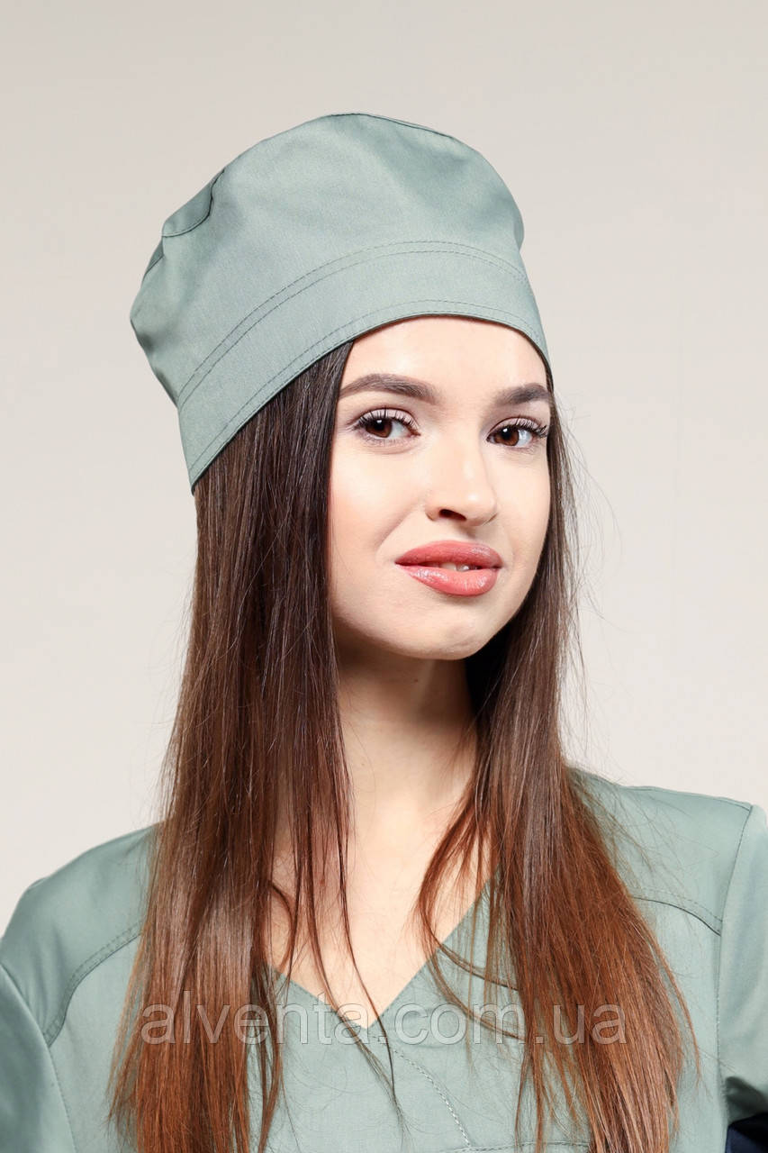 Медична шапка Оливкова