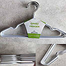 Силіконові Дитячі Плічки   металеві для одягу білі 10 шт, фото 5