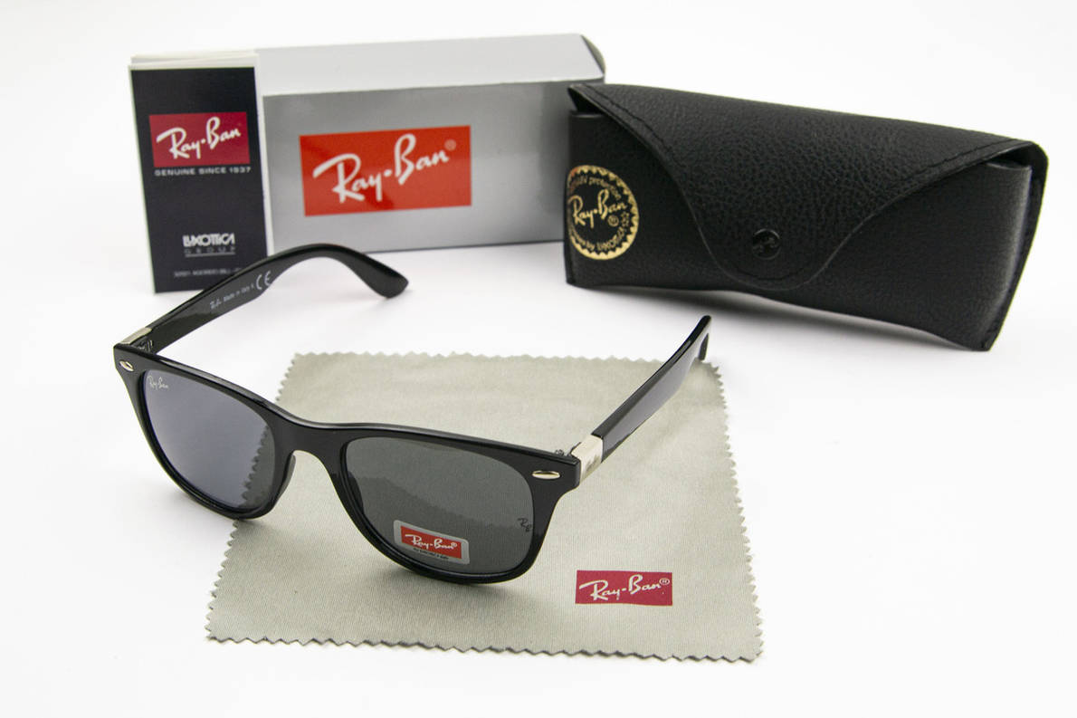 Сонцезахисні окуляри RAY BAN UV400 (арт. RB4195) чорні глянцеві, фото 1