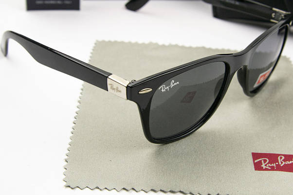 Сонцезахисні окуляри RAY BAN UV400 (арт. RB4195) чорні глянцеві, фото 4