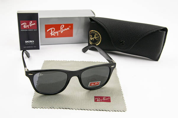 Сонцезахисні окуляри RAY BAN UV400 (арт. RB4195) чорні глянцеві, фото 6