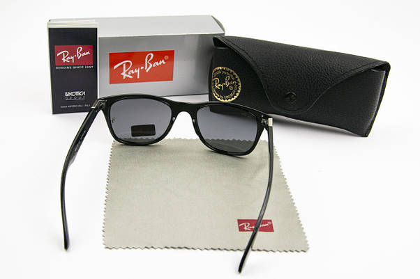 Сонцезахисні окуляри RAY BAN UV400 (арт. RB4195) чорні глянцеві, фото 5