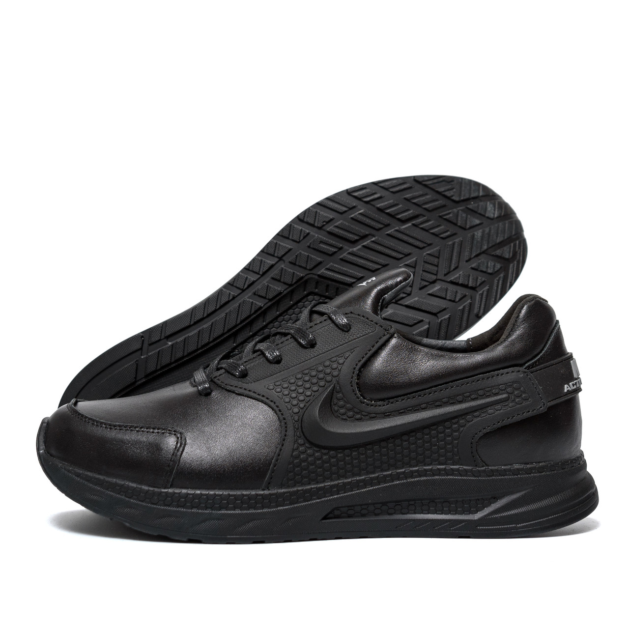 Чоловічі шкіряні кросівки Nike Black