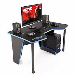 Ігрові столи для комп'ютера геймерські 120 см Сучасний комп'ютерний стіл GT14 ПК геймерські столи Чорний