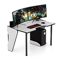 Геймерский игровой компьютерный стол 120 см Компьютерный стол малогабаритный GT15 Игровые кресла столы Белый