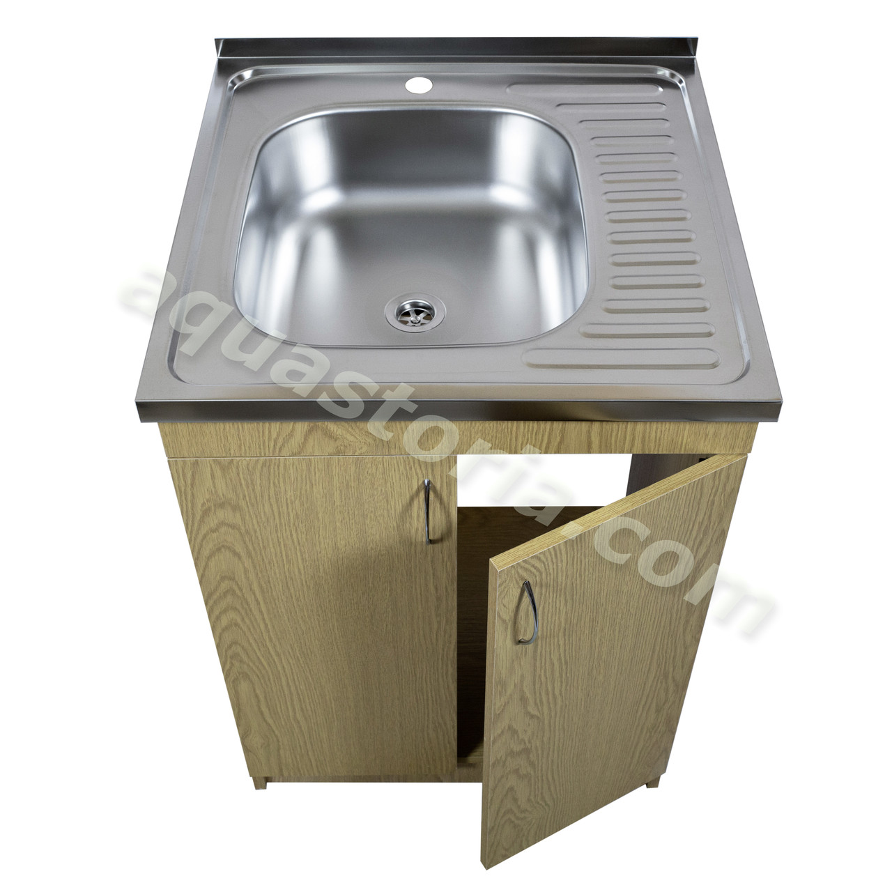 Мийка з тумбою 60х60см Дуб світлий (права, ліва), фото 1