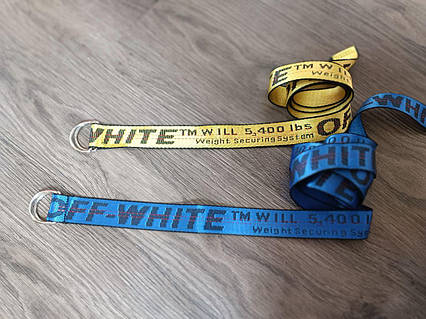 Набір із Ременів Off-White Belt Оф Вайт 150 см 2 шт. кольору різні, фото 1