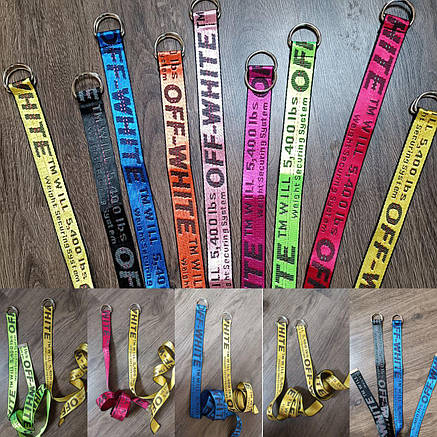 Ремінь на Пояс Off-White Belt Офф Вайт 150 см Малиновий, фото 3