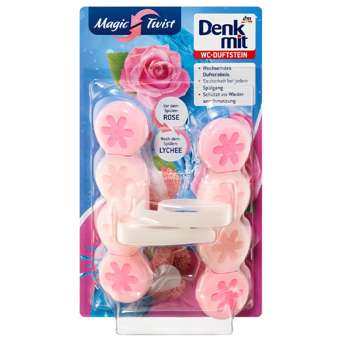 Туалетний блок для унітаза Denkmit Magic Twist освіжувач 2 шт