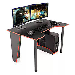 Ігровий геймерський стіл для геймера XG12 Комп'ютерний стіл від виробника 140 см Геймерські столи Чорно-червоний