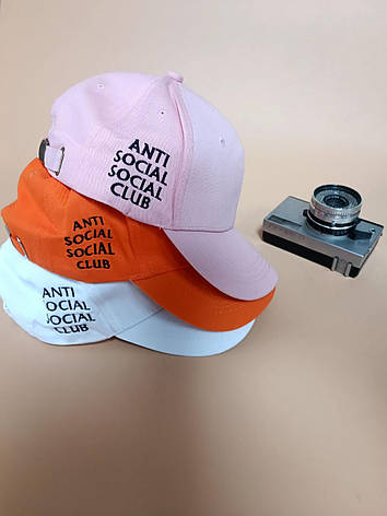 Кепка Бейсболка Чоловіча Жіноча Anti Social Social Club ASSC Рожева, фото 1