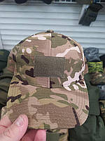 Армейская камуфляжная кепка с липучкой под шеврон multicam ВСУ Тактические военные бейсболки мультикам AG 1488