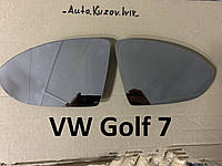 VW Golf 7 зеркало гольф вкладыш с подогревом