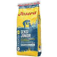 Josera Sensi Junior-Корм для щенков и взрослых собак с чувствительным пищеварением (утка лосось) 15 кг