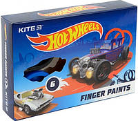 Краски пальчиковые Kite Hot Wheels 6цв. 35мл HW22-064