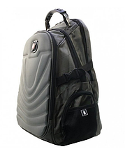 Швейцарський чоловічий рюкзак swissgear 8861 з ортопедичною спинкою сірий (без значка), фото 2