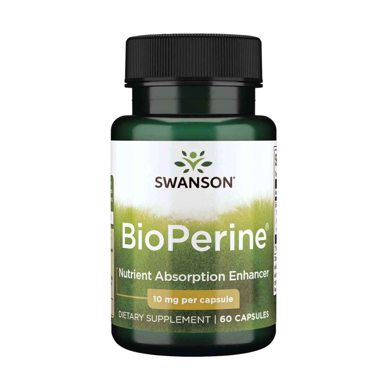 Біоперин Swanson BioPerine 10 mg 60 Caps, фото 1