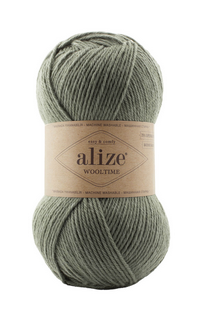 Пряжа Wooltime Alize-274 світле хакі