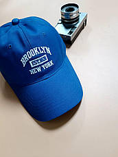 Кепка Бейсболка Чоловіча жіноча brooklyn синій, фото 6