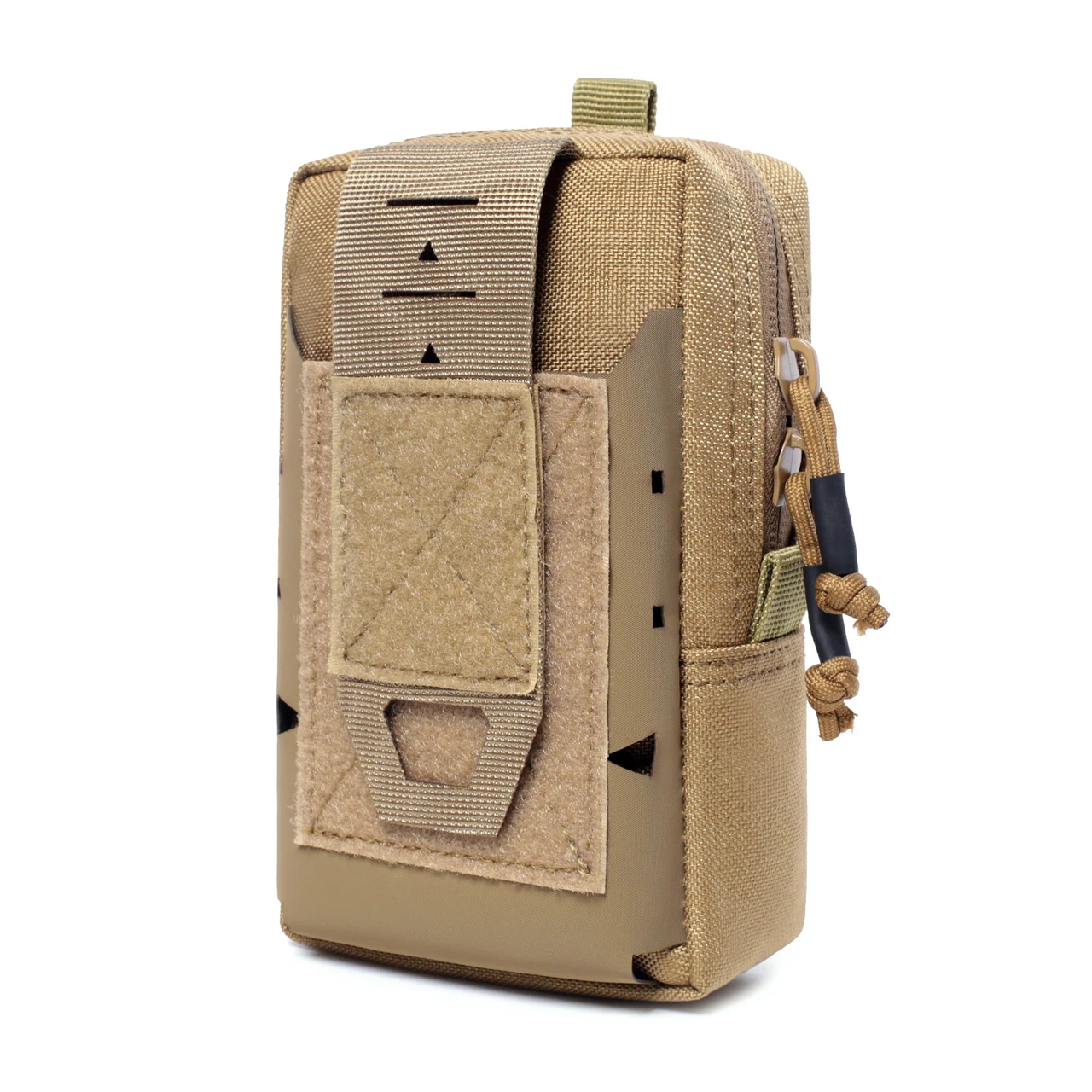 Тактичний маленький утилітарний підсумок чохол CLIPPER койот для дрібниць телефону сумка з MOLLE