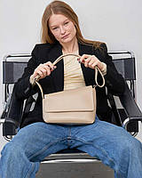 Женская сумка кросс-боди из экокожи,модная сумочка клатч Трина разные цвета Бежевый