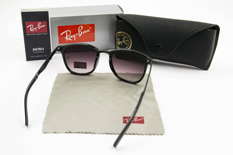 Сонцезахисні окуляри RAY BAN UV400 (арт. RB4278) чорний градієнт, фото 3