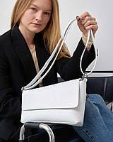 Женская сумка кросс-боди из экокожи,модная сумочка клатч Трина разные цвета Белый