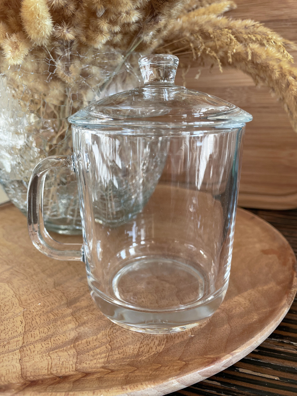 Скляний кухоль Helios Азія з кришкою 360 мл (5229), фото 1