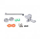 Змішувач (черн) для ванни Qtap Arena CRM 005 New одноважільний латунний хром, фото 4